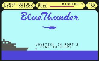 Pantallazo de Blue Thunder para Commodore 64