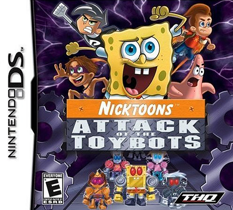 Caratula de Bob Esponja: El Ataque De Los Juguetes Robóticos para Nintendo DS