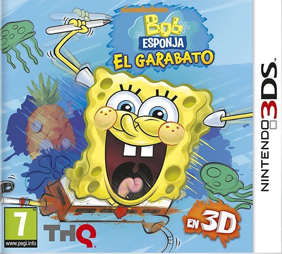 Caratula de Bob Esponja: El Garabato para Nintendo 3DS