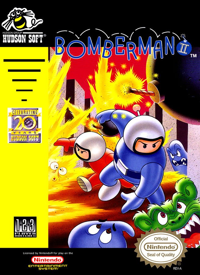 Caratula de Bomberman II para Nintendo (NES)