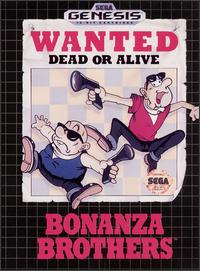 Caratula de Bonanza Bros. para Sega Megadrive