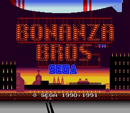 Pantallazo de Bonanza Bros. para Sega Megadrive