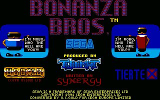 Pantallazo de Bonanza Bros para Atari ST