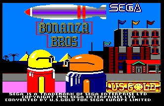Pantallazo de Bonanza Bros para Amstrad CPC