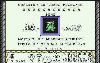 Pantallazo de Bonecruncher para Commodore 64