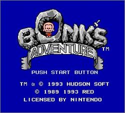 Pantallazo de Bonk's Adventure para Nintendo (NES)