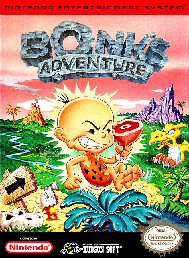 Caratula de Bonk's Adventure para Nintendo (NES)