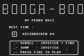 Pantallazo de Booga-Boo para Commodore 64