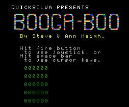 Pantallazo de Booga-Boo para MSX