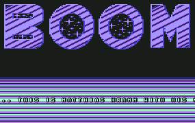 Pantallazo de Boom para Commodore 64