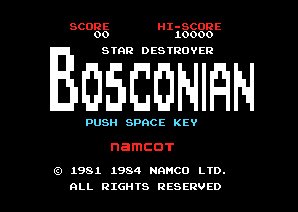 Pantallazo de Bosconian para MSX
