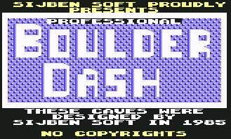 Pantallazo de Boulder Dash Professional para Commodore 64