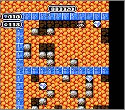 Pantallazo de Boulder Dash para Nintendo (NES)