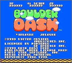 Pantallazo de Boulder Dash para Nintendo (NES)