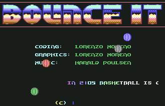 Pantallazo de Bounce It para Commodore 64