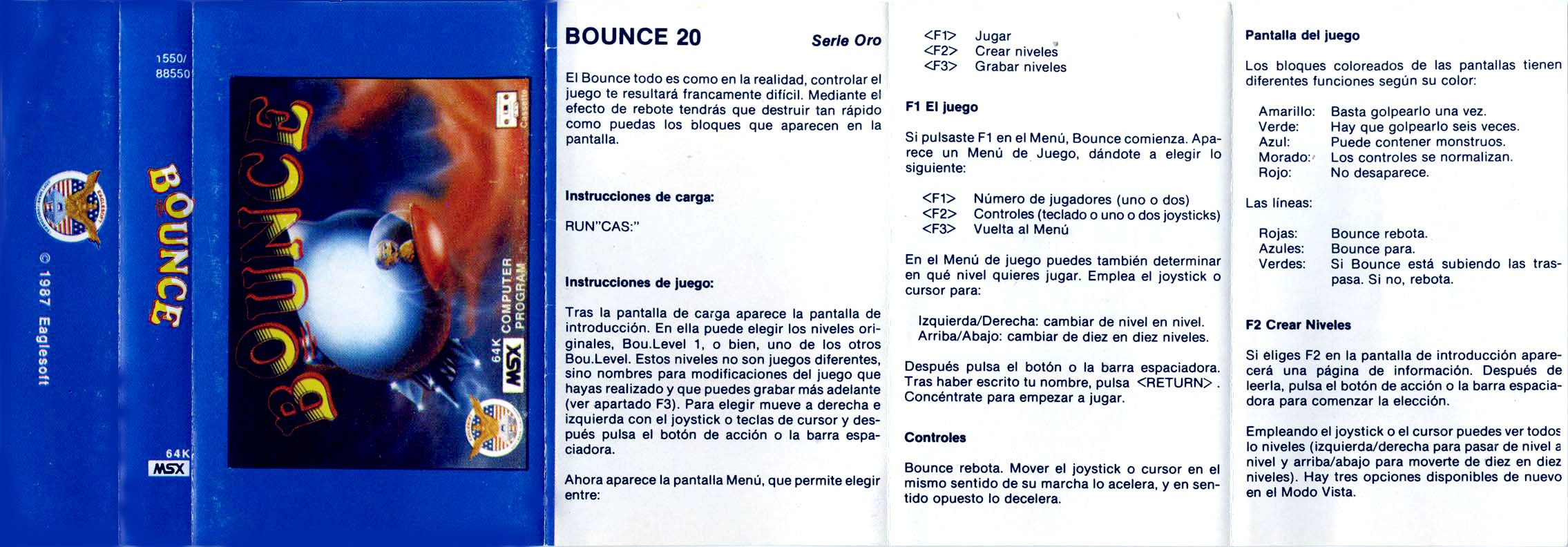 Caratula de Bounce para MSX