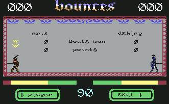 Pantallazo de Bounces para Commodore 64