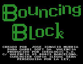 Pantallazo de Bouncing Block para MSX