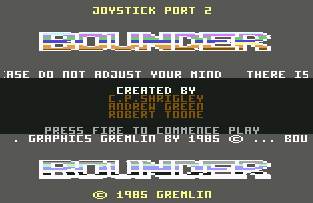 Pantallazo de Bounder para Commodore 64
