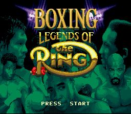 Pantallazo de Boxing Legends of the Ring para Super Nintendo