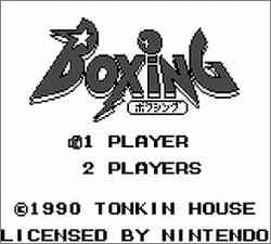 Pantallazo de Boxing para Game Boy