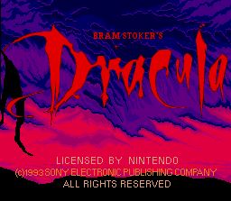 Pantallazo de Bram Stoker's Dracula para Super Nintendo