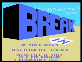 Pantallazo de Break In para MSX