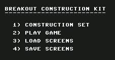 Pantallazo de Breakout Construction Kit para Commodore 64