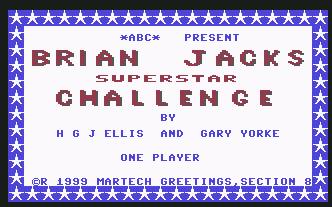 Pantallazo de Brian Jacks Superstar Challenge para Commodore 64