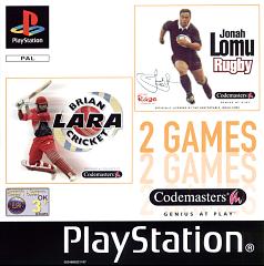 Caratula de Brian Lara Cricket and Jonah Lomu Rugby para PlayStation