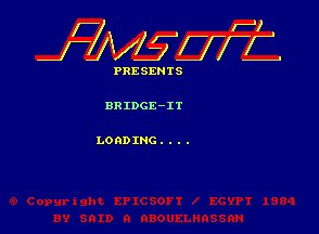 Pantallazo de Bridge It para Amstrad CPC
