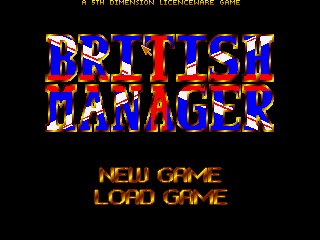 Pantallazo de British Manager para Amiga