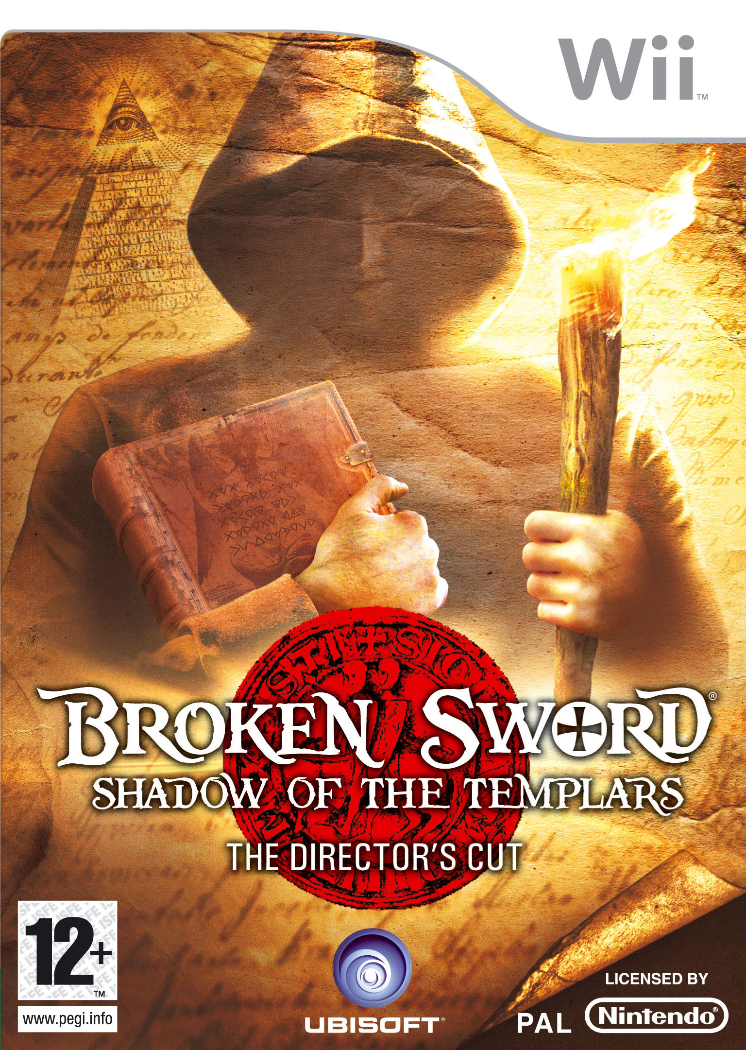 Caratula de Broken Sword The Shadow of The Templars Directors Cut para Wii