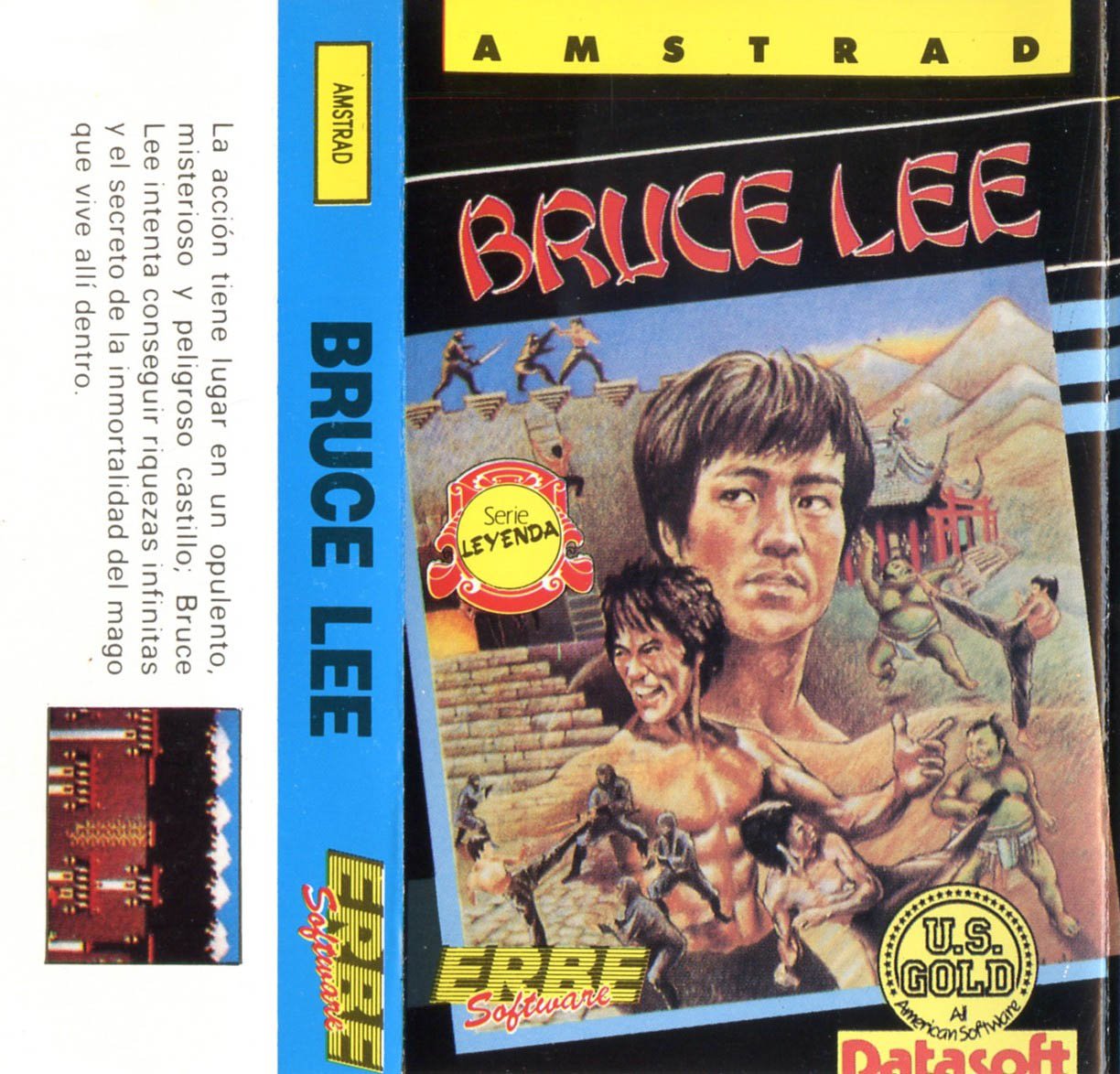 Caratula de Bruce Lee para Amstrad CPC