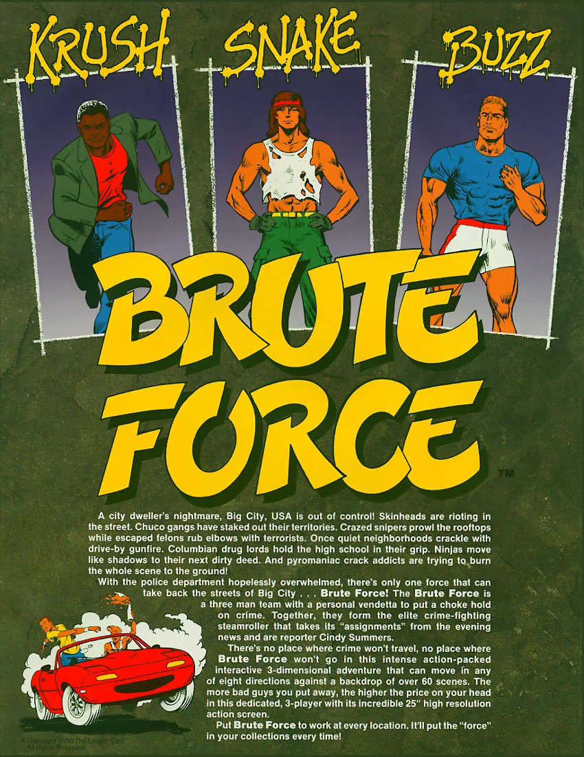 Caratula de Brute Force para M.A.M.E.