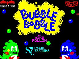 Pantallazo de Bubble Bobble 1 para Spectrum