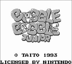 Pantallazo de Bubble Bobble Junior para Game Boy