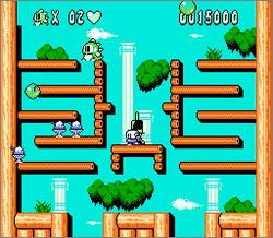 Pantallazo de Bubble Bobble Part 2 para Nintendo (NES)