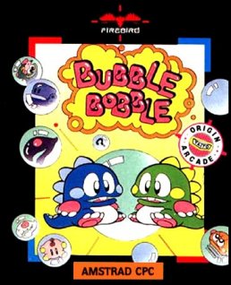 Caratula de Bubble Bobble para Amstrad CPC