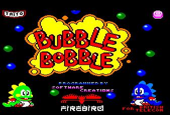 Pantallazo de Bubble Bobble para Amstrad CPC