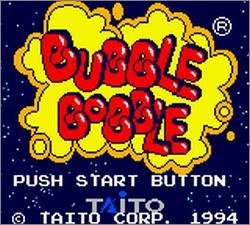 Pantallazo de Bubble Bobble para Gamegear