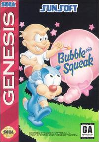 Caratula de Bubble and Squeak para Sega Megadrive
