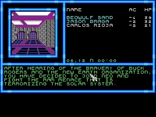 Pantallazo de Buck Rogers: Countdown To Doomsday para Amiga