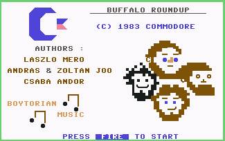 Pantallazo de Buffalo Roundup para Commodore 64