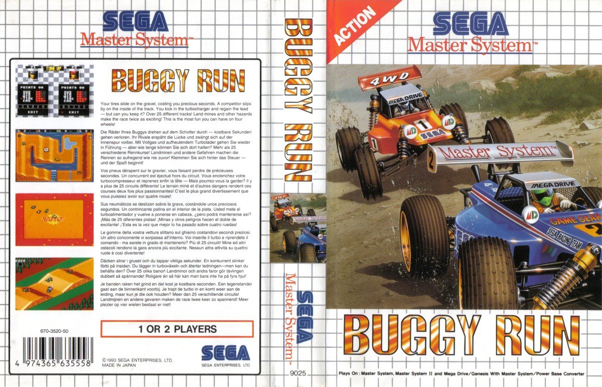Caratula de Buggy Run para Sega Master System