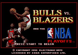 Pantallazo de Bulls vs. Blazers and the NBA Playoffs (Europa) para Sega Megadrive