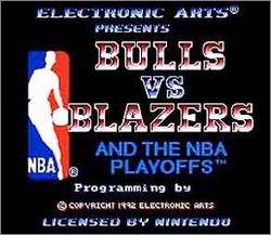 Pantallazo de Bulls vs. Blazers and the NBA Playoffs para Super Nintendo