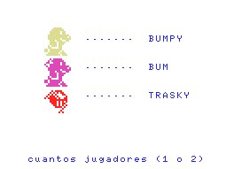 Pantallazo de Bumpy Bum Trasky para MSX