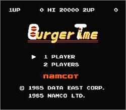 Pantallazo de BurgerTime para Nintendo (NES)