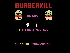 Pantallazo de Burgerkill para MSX